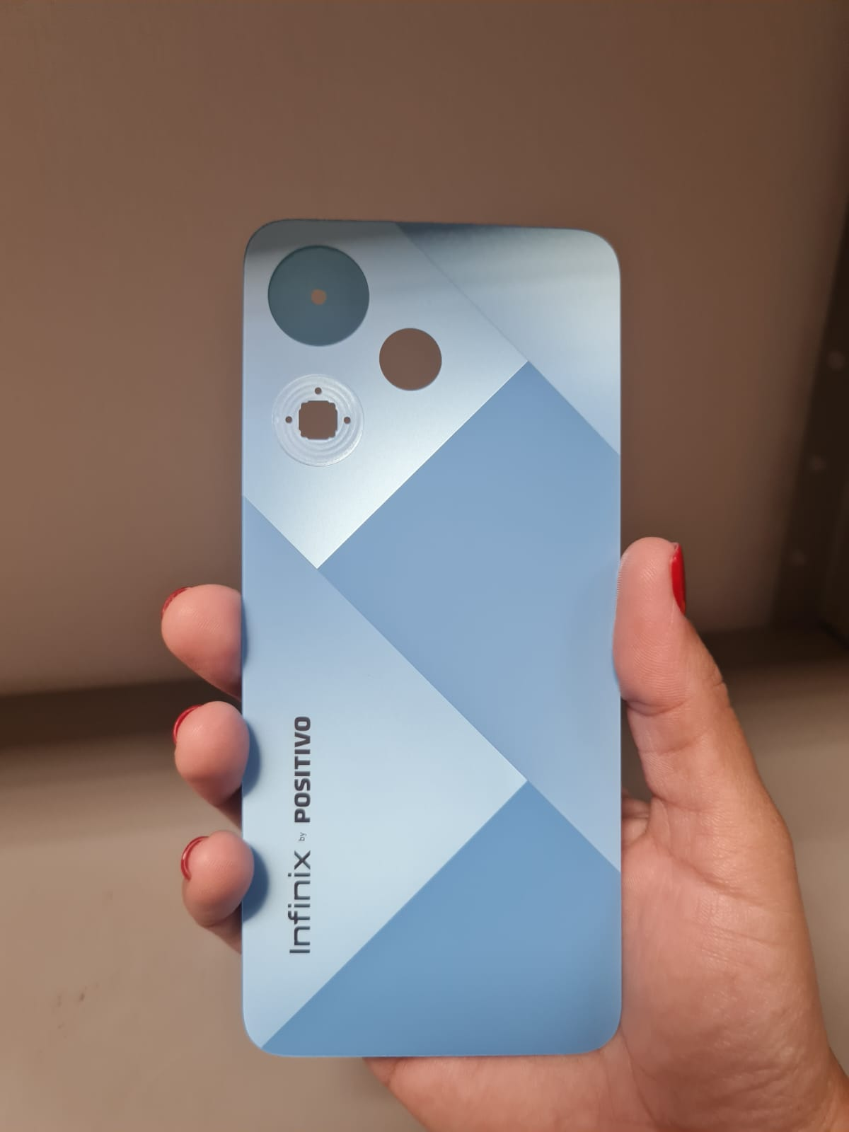 TAMPA TRASEIRA BACK COVER BLUE LOGO H30 I